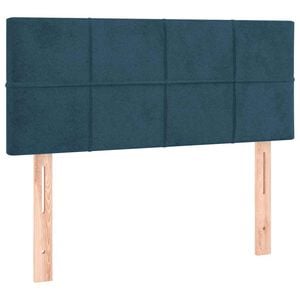 vidaXL Hoofdbord 80x5x78/88 cm fluweel donkerblauw