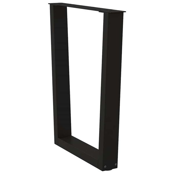 vidaXL Eettafelpoten 2 st V-vormig 60x(72-73,3) cm staal zwart