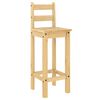 vidaXL Barstoelen 2 st massief grenenhout