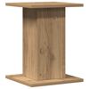 vidaXL Speakerstandaards 2 st 30x30x40 cm hout artisanaal eikenkleurig