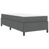 vidaXL Boxspringbed Donkergrijs 90 x 190 cm Stof