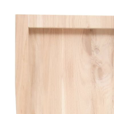 vidaXL Wastafelblad 40x30x(2-4) cm onbehandeld massief hout