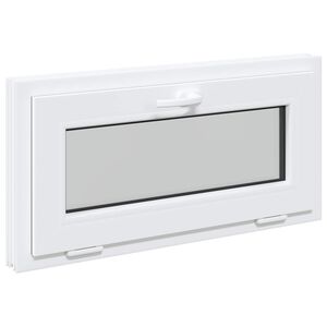 vidaXL Kelderraam RISOR 80 x 40 cm PVC en glas Wit