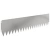 vidaXL Gazonrand 10 st 103 x 25 cm Staal zilver
