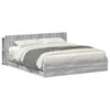 vidaXL Bedframe met opbergruimte en hoofdbord met lade Grijs Sonoma
