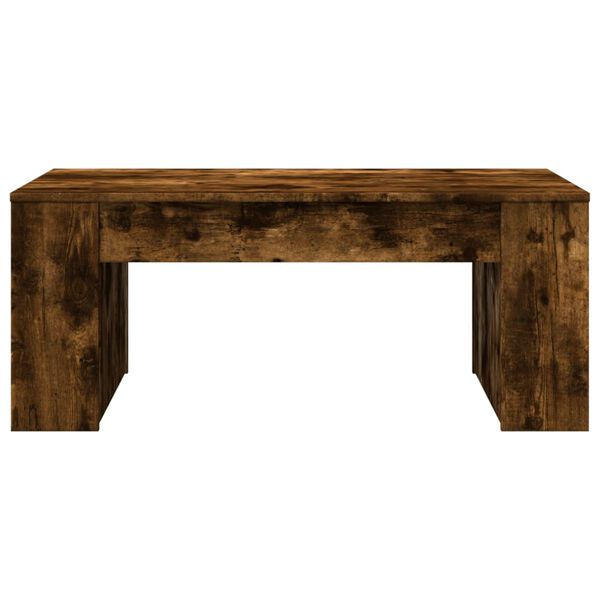 vidaXL Salontafel 102x55x42 cm bewerkt hout gerookt eikenkleurig