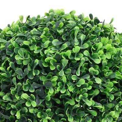 vidaXL Kunstplanten met pot 2 st buxus bolvorming 37 cm groen