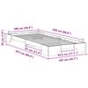 vidaXL Bedframe met opslag Wit 100 x 220 cm Massief grenenhout