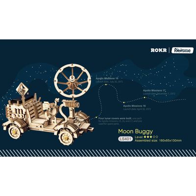 Robotime Speelgoedauto Rambler Rover solar