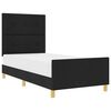 vidaXL Bedframe met hoofdeinde Zwart 80 x 200 cm Stof