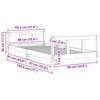vidaXL Kinderbedframe 90x190 cm massief grenenhout wit