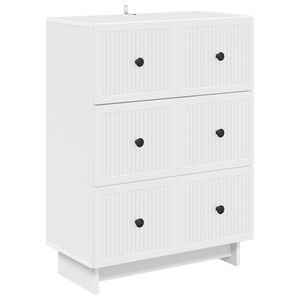 vidaXL Ladenkast Wit 66 x 34,5 x 90 cm Bewerkt hout