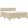 vidaXL Boxspring bed Lichtgrijs en wit. 203 x 180 x 88 cm