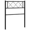 vidaXL Vervangend hoofdbord 107 cm metaal zwart
