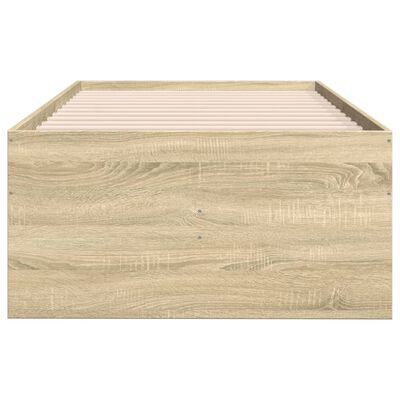 vidaXL Slaapbank met lades 100x200 cm bewerkt hout sonoma eikenkleurig