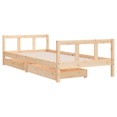 vidaXL Kinderbedframe 90x200 cm massief grenenhout