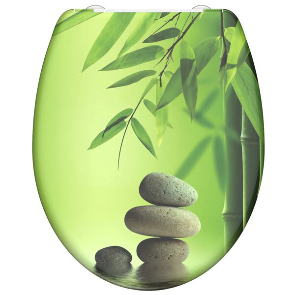 SCH&Uuml;TTE Toiletbril met soft-close GREEN GARDEN duroplast met print