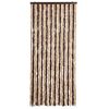 vidaXL Vliegengordijn 90x220 cm chenille beige en lichtbruin