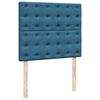 vidaXL Boxspring met matras fluweel blauw 120x190 cm
