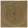 vidaXL Gebied Tapijt Zwart 160 x 160 cm Jute