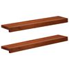 vidaXL Raamkozijnen 2 st Bruin 80x 20 x 2 cm Massief beukenhout