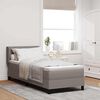 vidaXL Boxspringbed met matras met matras Taupe 80 x 200 cm