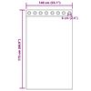 vidaXL Gordijnen Voile met doorvoertules 2 st 140x175 cm zwart
