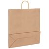 vidaXL Papieren zakken 50 st met hengsels 45x17x48 cm bruin