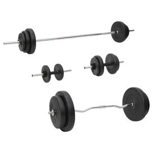 vidaXL Halterset met gewichten 90 kg
