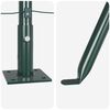 vidaXL Hekpalen 13 pcs Groen Ø32mm 70 cm Gegalvaniseerd staal
