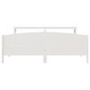 vidaXL Bedframe zonder matras massief grenenhout wit 200x200 cm