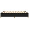 vidaXL Bedframe zonder matras stof zwart 180x200 cm