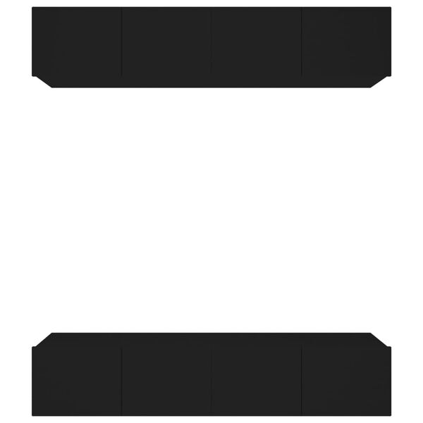 vidaXL Tv-meubelen 4 st 80x30x30 cm bewerkt hout zwart