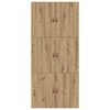 vidaXL Opbergbedframe Artisan Eiken 100 x 200 cm Bewerkt hout