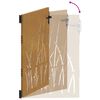 vidaXL Poort 85x150 cm grasontwerp cortenstaal