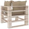 vidaXL 5-delige Loungeset met kussens pallet grenenhout