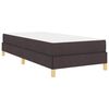 vidaXL Boxspringbed met matras Donkerbruin 100 x 200 cm Stof