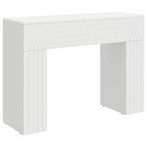 vidaXL Salontafel Wit 102 x 35 x 75 cm Bewerkt hout