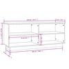 vidaXL Schoenenkast 110x34x45 cm massief grenenhout
