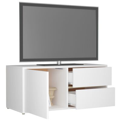 vidaXL Tv-meubel 80x34x36 cm spaanplaat wit