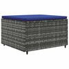 vidaXL 8-delige Loungeset met kussens poly rattan grijs