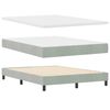 vidaXL Boxspringbed met matras Lichtgrijs 200 x 140 cm Fluweel