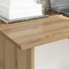 vidaXL Bureau met lade Artisan Eiken 100 x 50 x 76 cm Bewerkt hout