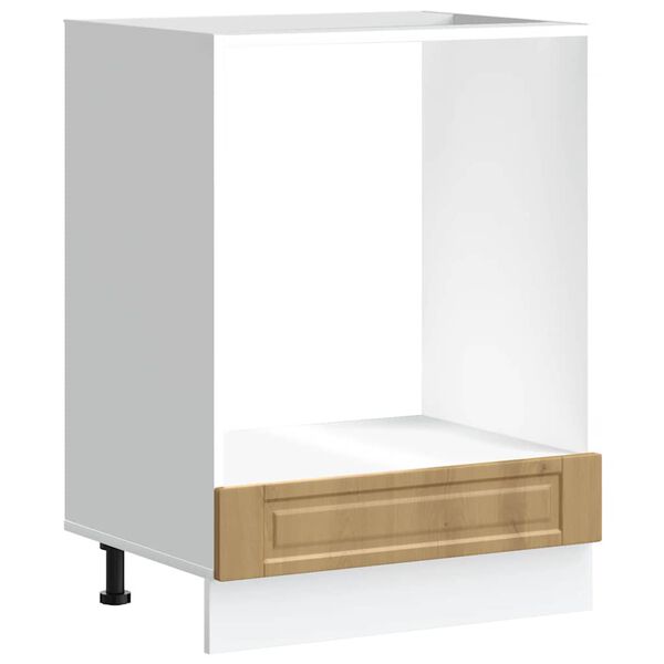 vidaXL Ovenkast "Porto" bewerkt hout artisanaal eikenkleur