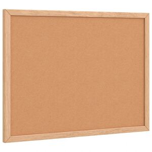 vidaXL Kurkbord met massief grenenhouten frame 40x30 cm