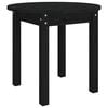 vidaXL Salontafel &Oslash; 45x40 cm massief grenenhout zwart