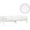 vidaXL Slaapbank met matras massief grenenhout wit 90x200 cm