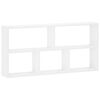 vidaXL Wandplank Wit 102 x 17 x 50 cm Bewerkt hout