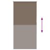 vidaXL Rolgordijn verduisterend koffie 65x175 cm stofbreedte 60,7 cm