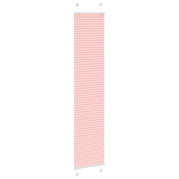vidaXL Plissé rolgordijn 45x200 cm stofbreedte 44,4 cm polyester roze